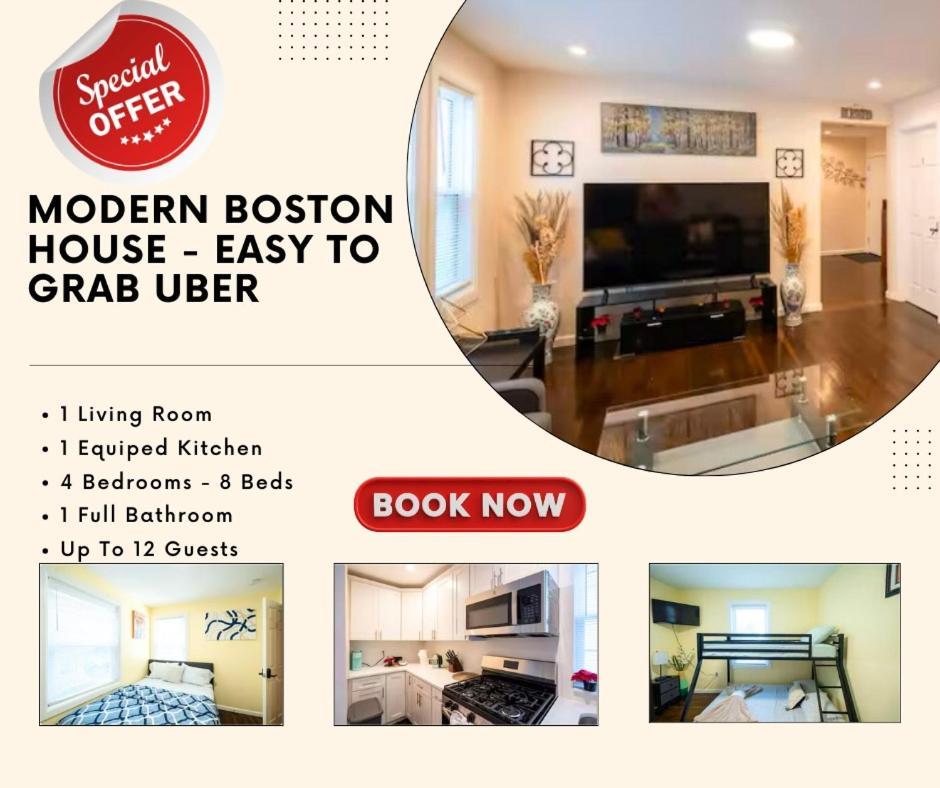 30-1 4Br Boston - Comfortable Apt Near Mbta Εξωτερικό φωτογραφία